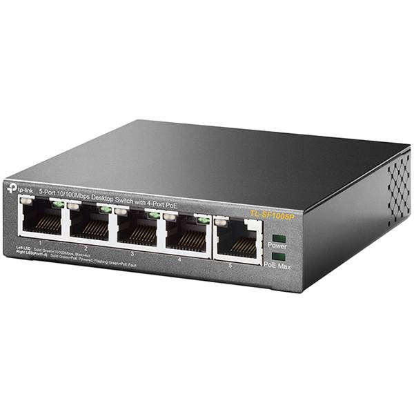 TP-Link TL-SF1005P 5-Port 10/100Mbps Desktop Switch with 4-Port PoE