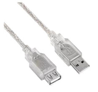 Astrotek USB AM-AF Extension Cable Translucent Silver 5M