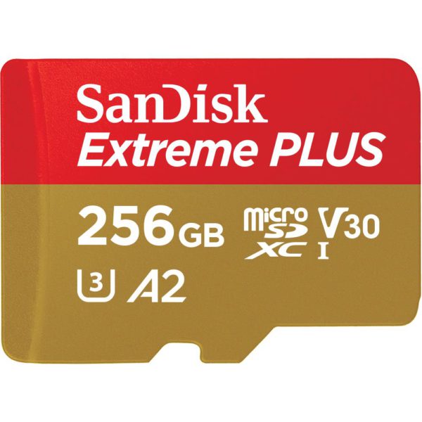 SanDisk Extreme PLUS microSDXC 256GB 200MB/s Memory Card