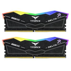 Team T-Force Delta RGB 32GB (2x 16GB) DDR5 7200MHz C34 Desktop Memory – Black