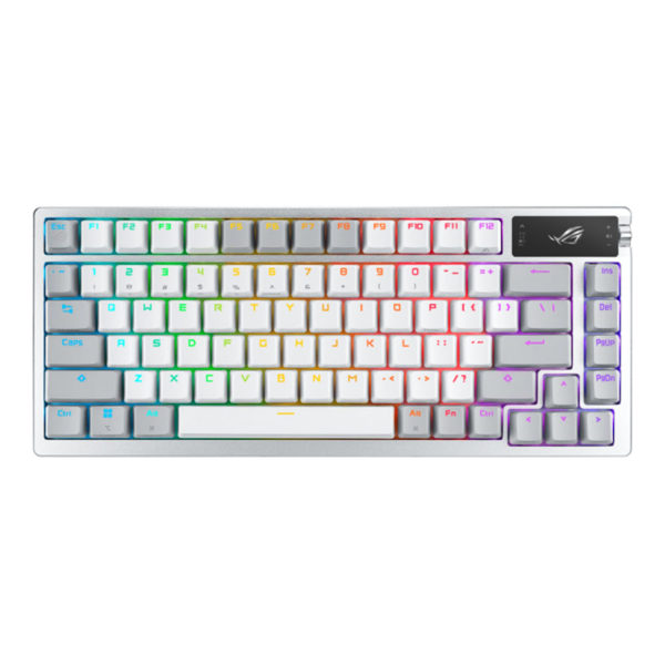 ASUS ROG Azoth Wired/Wireless Mechanical Keyboard – NX Snow