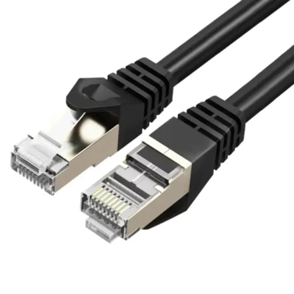 Cruxtec Cat7 SFTP Shield Ethernet Cable – 1m Black