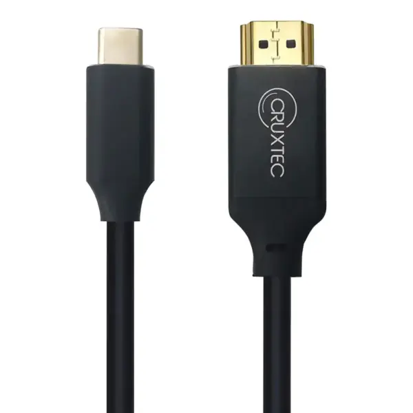 Cruxtec CH4K-02-BK USB-C Male to HDMI 2.0 Male Cable 2m