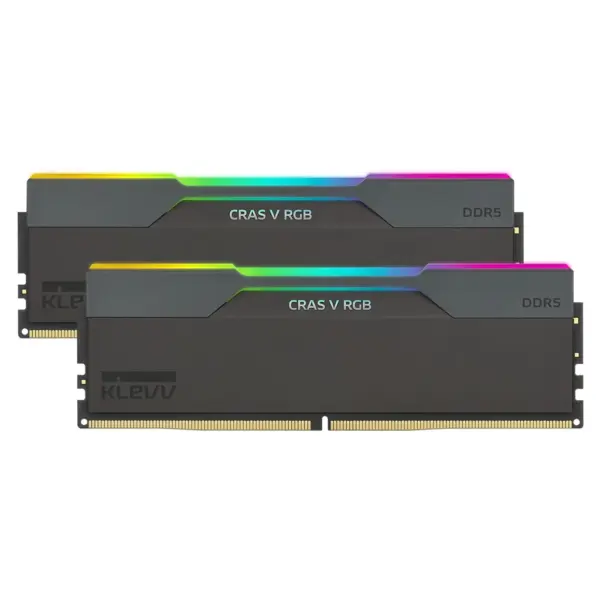KLEVV CRAS V 32GB (2x 16GB) DDR5 6000MHz CL28 Desktop Memory – Black
