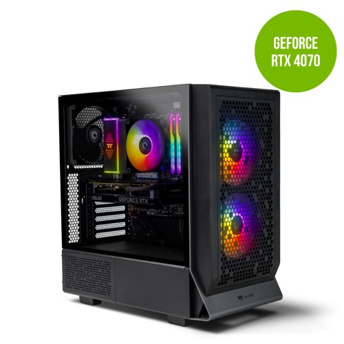 Thermaltake Gaming System Infinity PRO V4 – AMD 7500F/ RTX 4070/ B650 WIFI/ 32GB RGB RAM/ Ceres 300 ARGB
