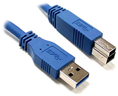 8Ware USB 3.0 Type-A to Type-B Cable M-M 3m