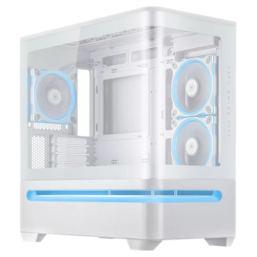 ASUS PRIME AP202 ARGB mATX Case – White