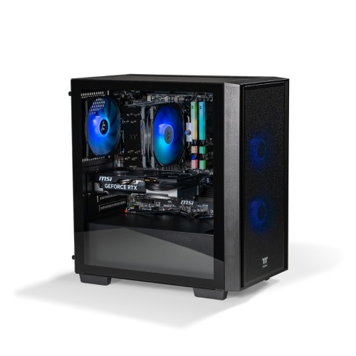 Thermaltake Gaming System Genesis Ultimate V5 – AMD 5600 / RTX 5060/ B550M WIFI/ 16GB RAM/ H16 Black