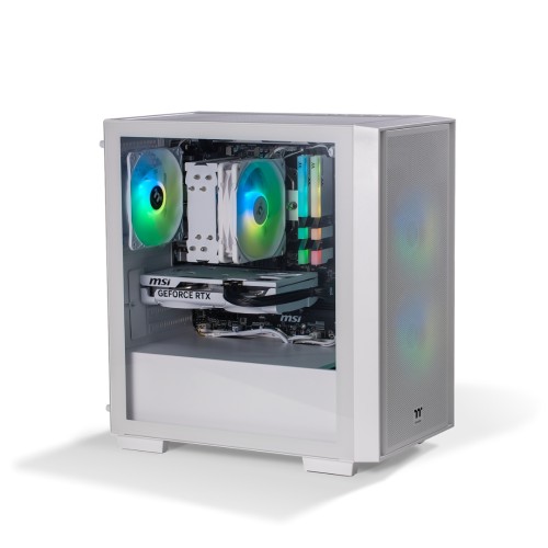 Thermaltake Gaming System Genesis Ultimate V5 Snow – AMD 5600 / RTX 5060/ B550M WIFI/ 16GB RAM/ H16 SNOW