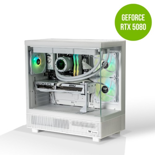 Thermaltake Gaming System Horizon Xtreme V2 SNOW Edition – AMD 7800X3D / RTX 5080/ B650 WIFI/ 32GB RAM/ View 270 ARGB SNOW