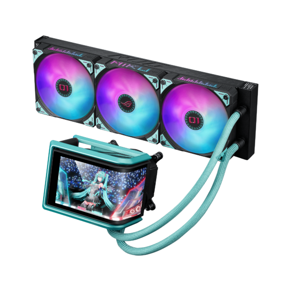 ASUS ROG Ryuo IV 360 ARGB 360mm AIO Liquid CPU Cooler – Hatsune Miku Edition