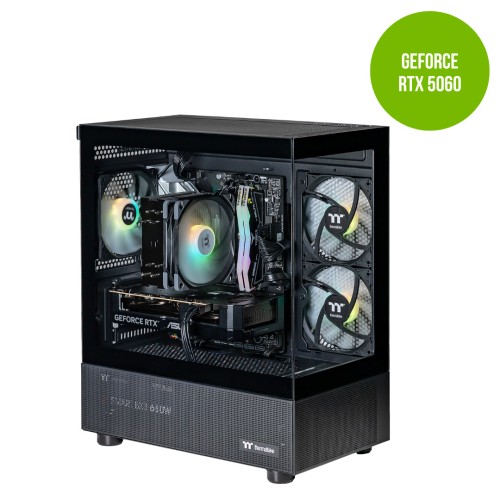 Thermaltake Gaming System Horizon Elite – Intel 14400F / RTX 5060/ B760 WIFI/ 32GB RAM/ View 170 ARGB BLACK