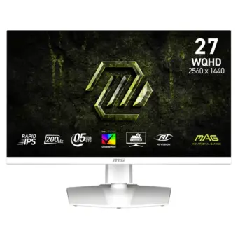 MSI MAG 274QRFW X32 27″ 320Hz WQHD 0.5ms HDR G-Sync Rapid IPS Gaming Monitor – White